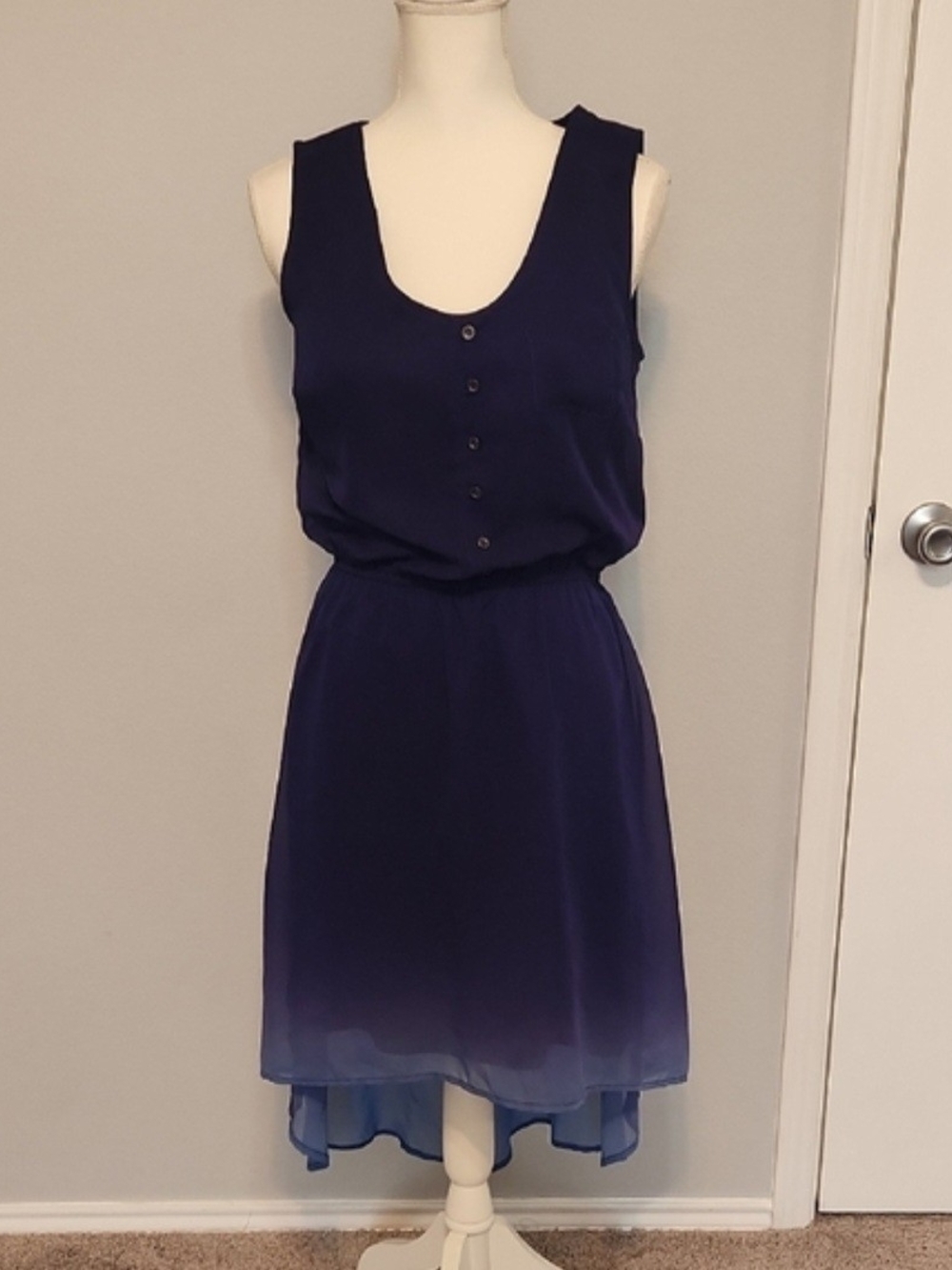 High Low Purple Ombey Dress, Size M and S